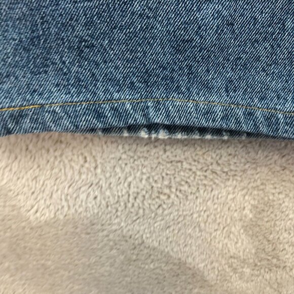 Full Blue Mens Jeans 38x30 Relaxed Fit Straight Leg Blue Denim Cotton Casual - Picture 9 of 16